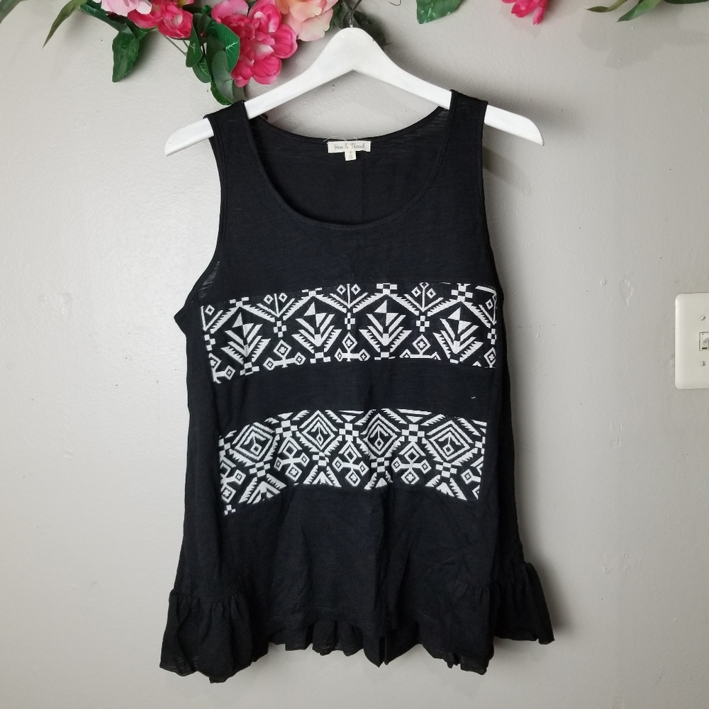 Hem + Thread aztec embroidered sleevele to…